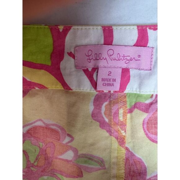 Lilly Pulitzer Skort Starfruit Pattern - Floral Size 2 - Picture 3 of 6